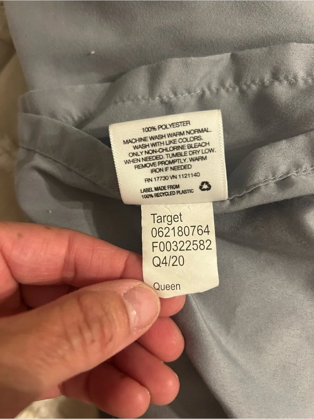 Tag on garment